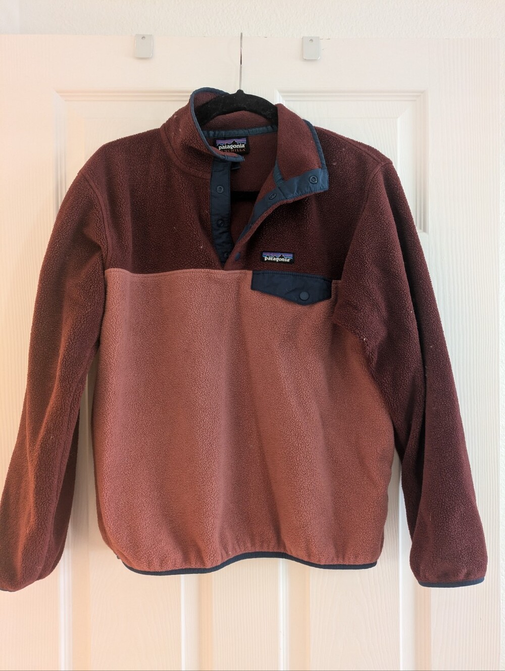 Patagonia Women's Synchilla Two-Tone Snap Pullover Fleece Jacket